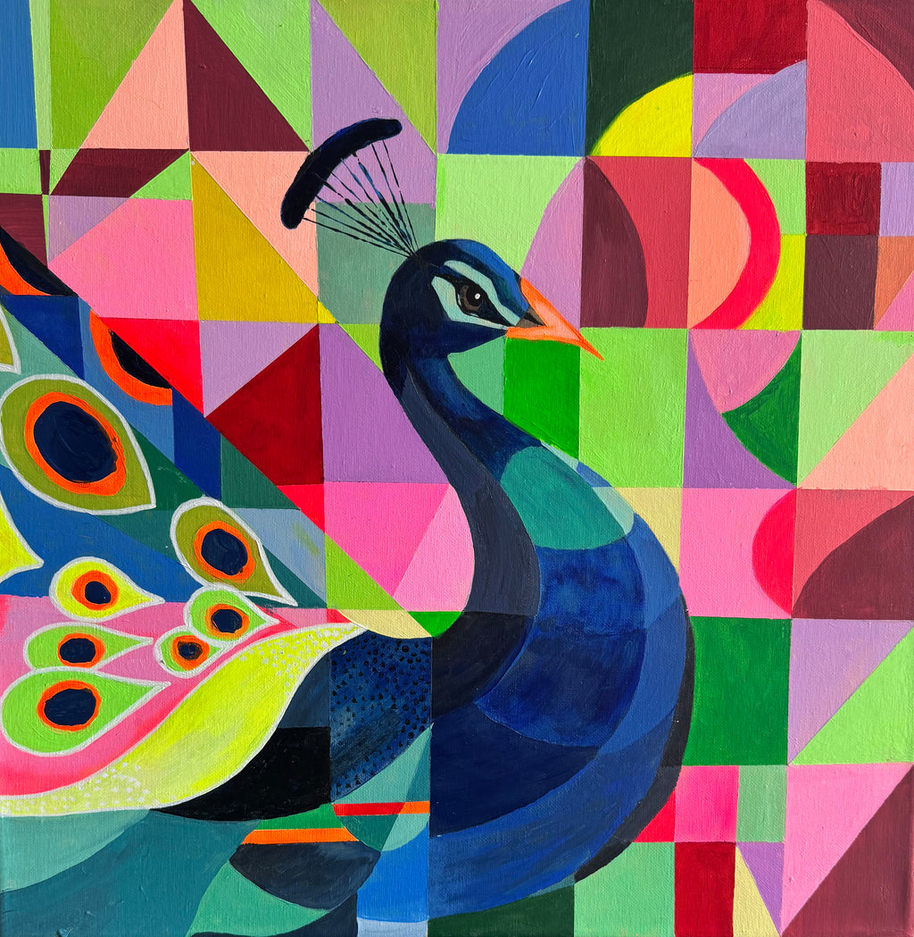 Painted Radiant Peacock