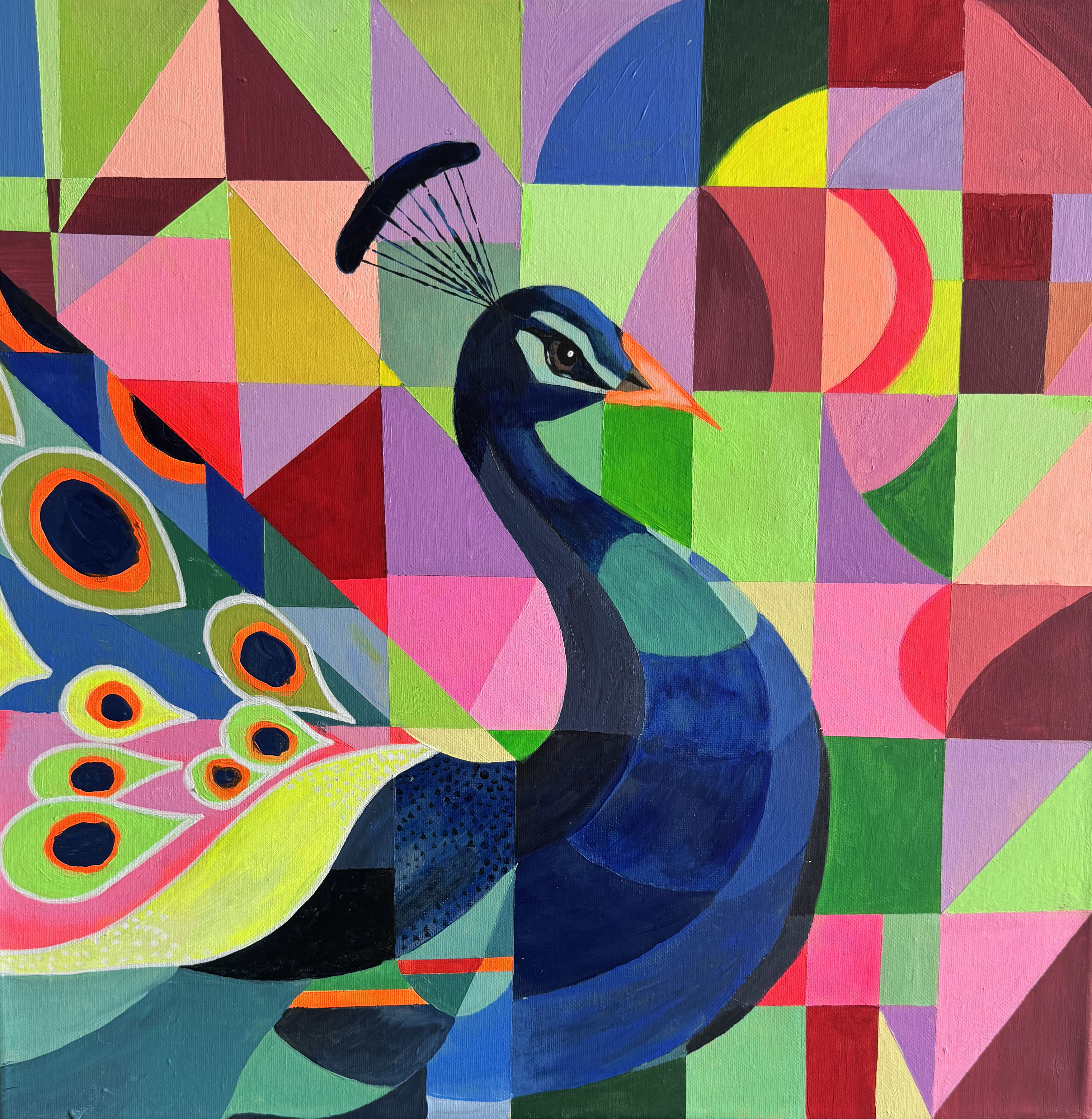 Painted Radiant Peacock